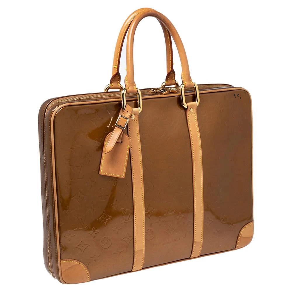 商品[二手商品] Louis Vuitton|Louis Vuitton Bronze Monogram Vernis Vandam Briefcase,价格¥4596,第3张图片详细描述