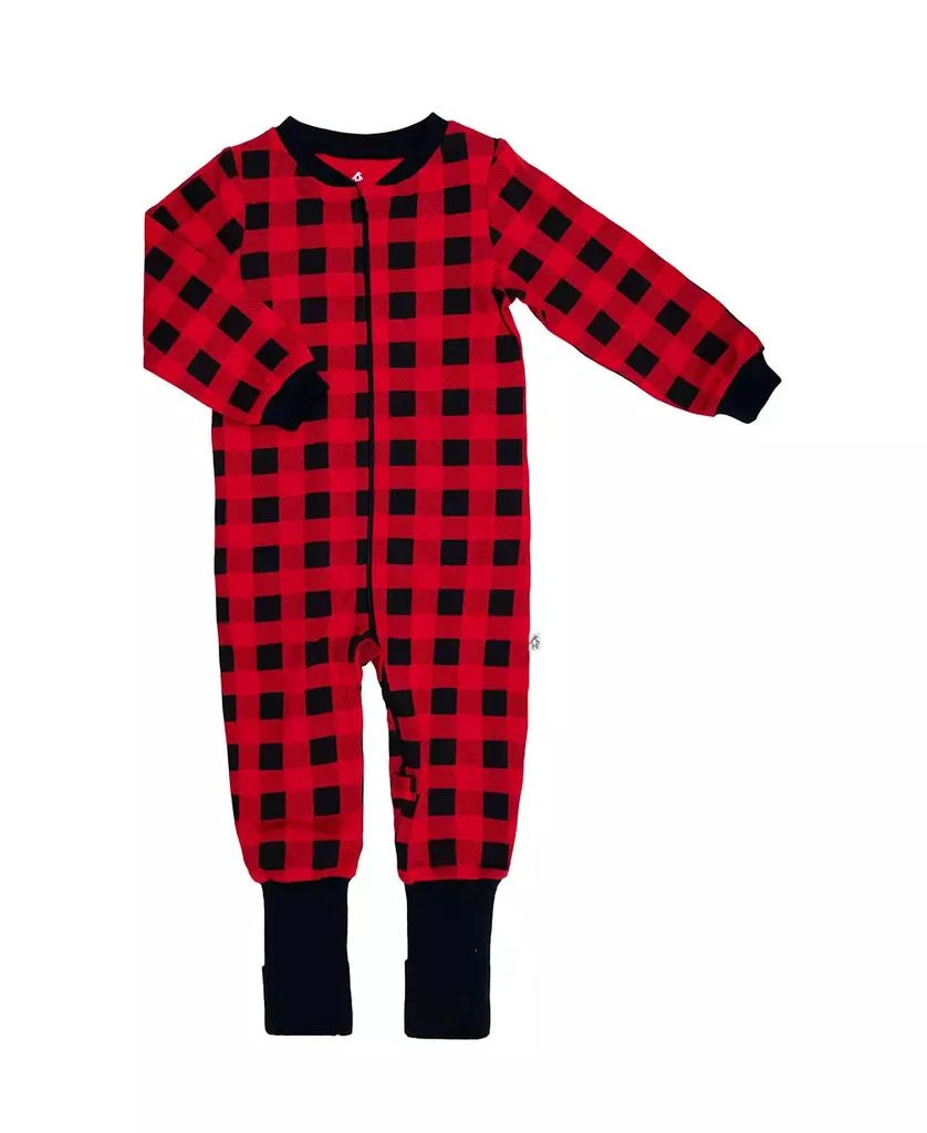 商品Snugabye|Baby Boys or Baby Girls Buffalo Plaid Convert-A-Foot Sleeper,价格¥246,第1张图片