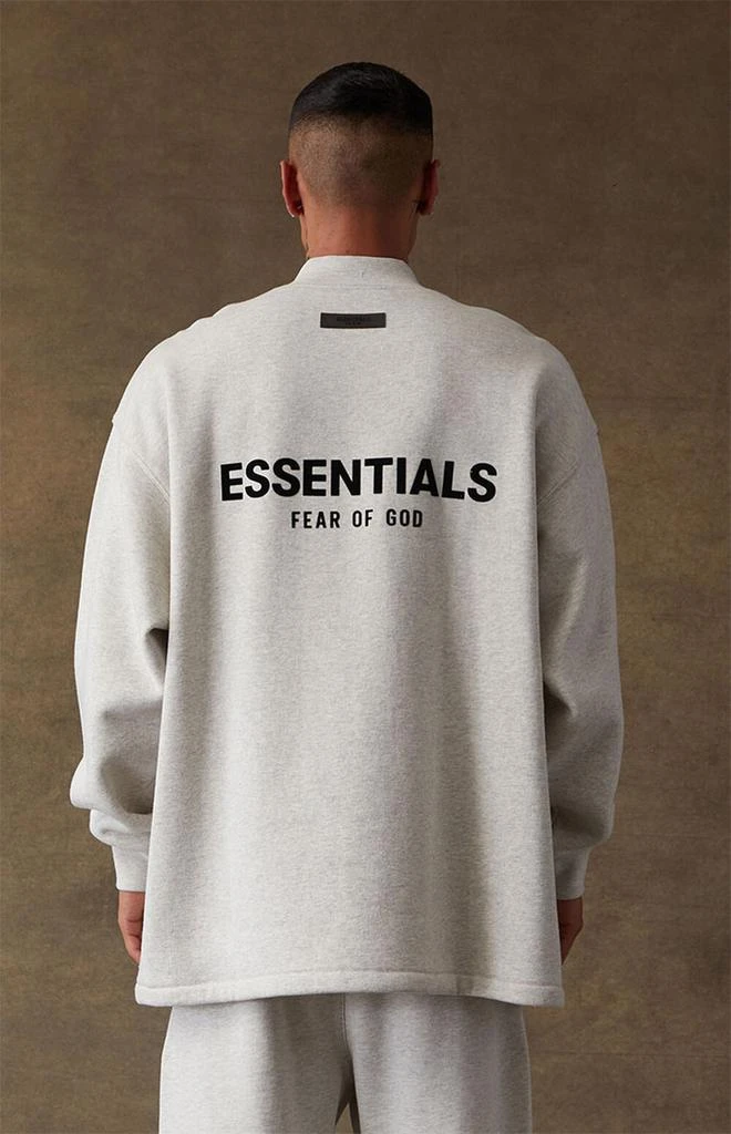 商品Essentials|Light Oatmeal Relaxed Crew Neck Sweatshirt,价格¥702,第4张图片详细描述