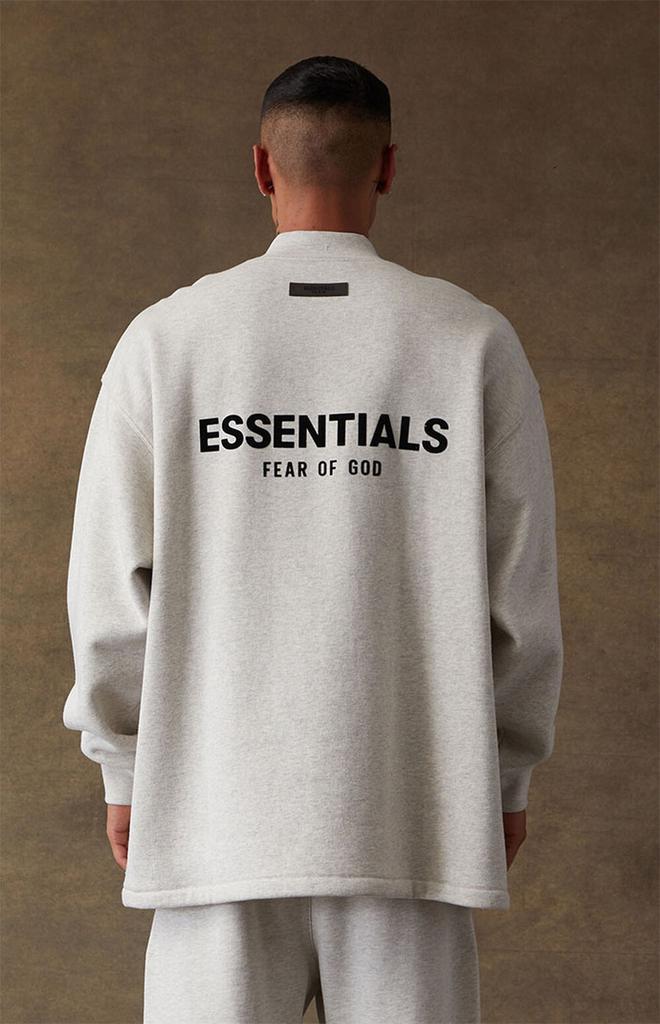 商品Essentials|Light Oatmeal Relaxed Crew Neck Sweatshirt,价格¥591,第6张图片详细描述