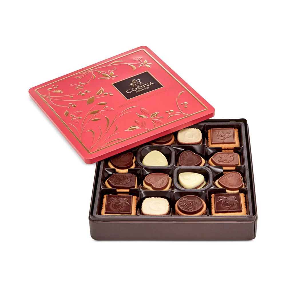 商品Godiva|精选巧克力曲奇礼盒 46块 锡盒装,价格¥451,第1张图片
