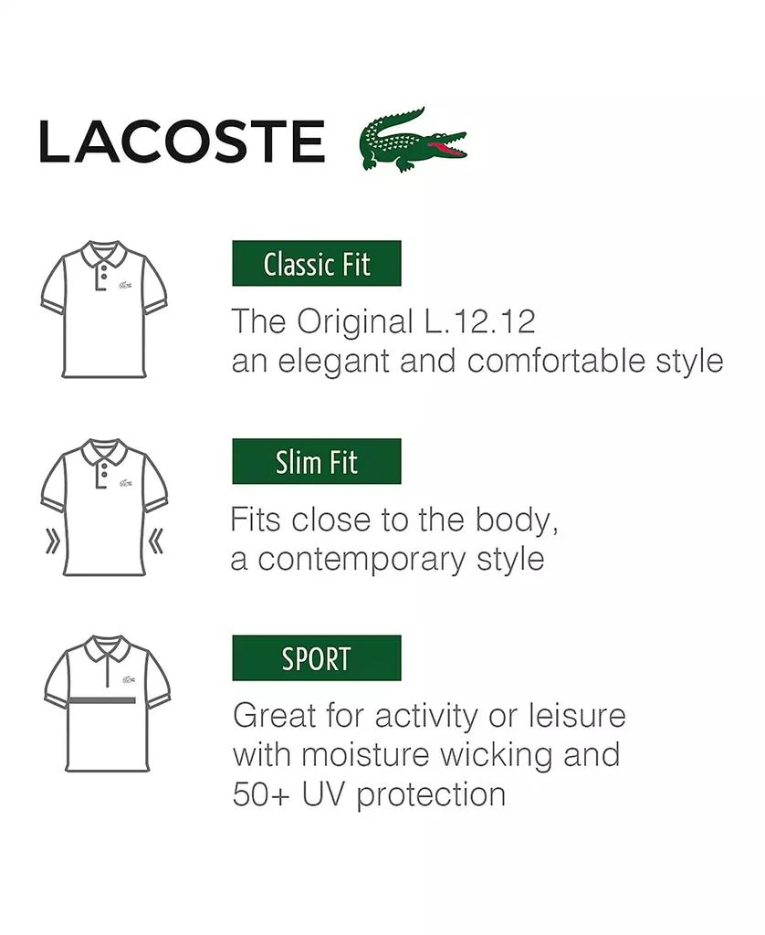 商品Lacoste|拉科斯特男士Polo长袖百搭纯色运动休闲衫,价格¥955,第5张图片详细描述