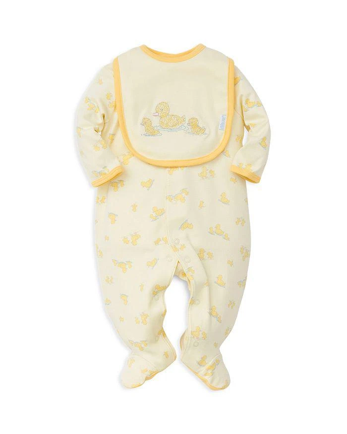 商品Little Me|Unisex Little Ducks Footie & Bib Set - Baby,价格¥112,第2张图片详细描述