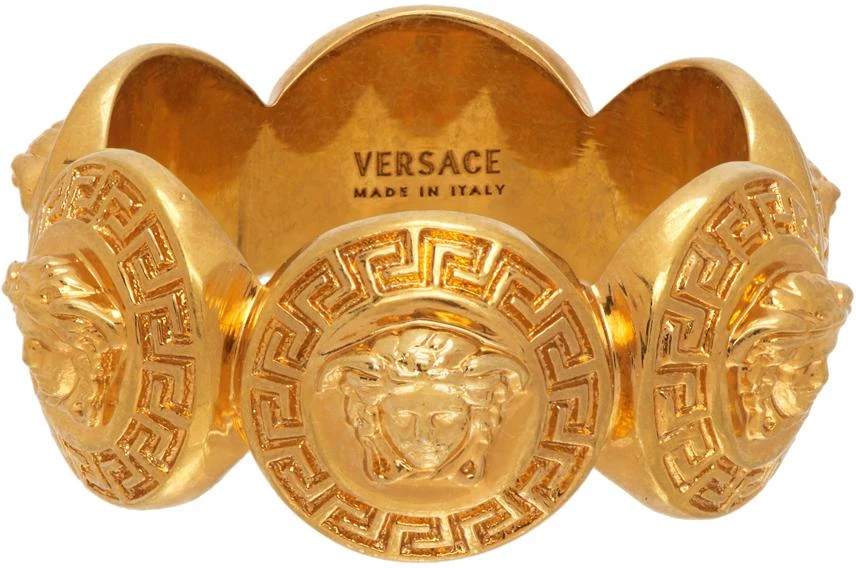 商品Versace|Gold Tribute Medusa Ring,价格¥1644,第1张图片