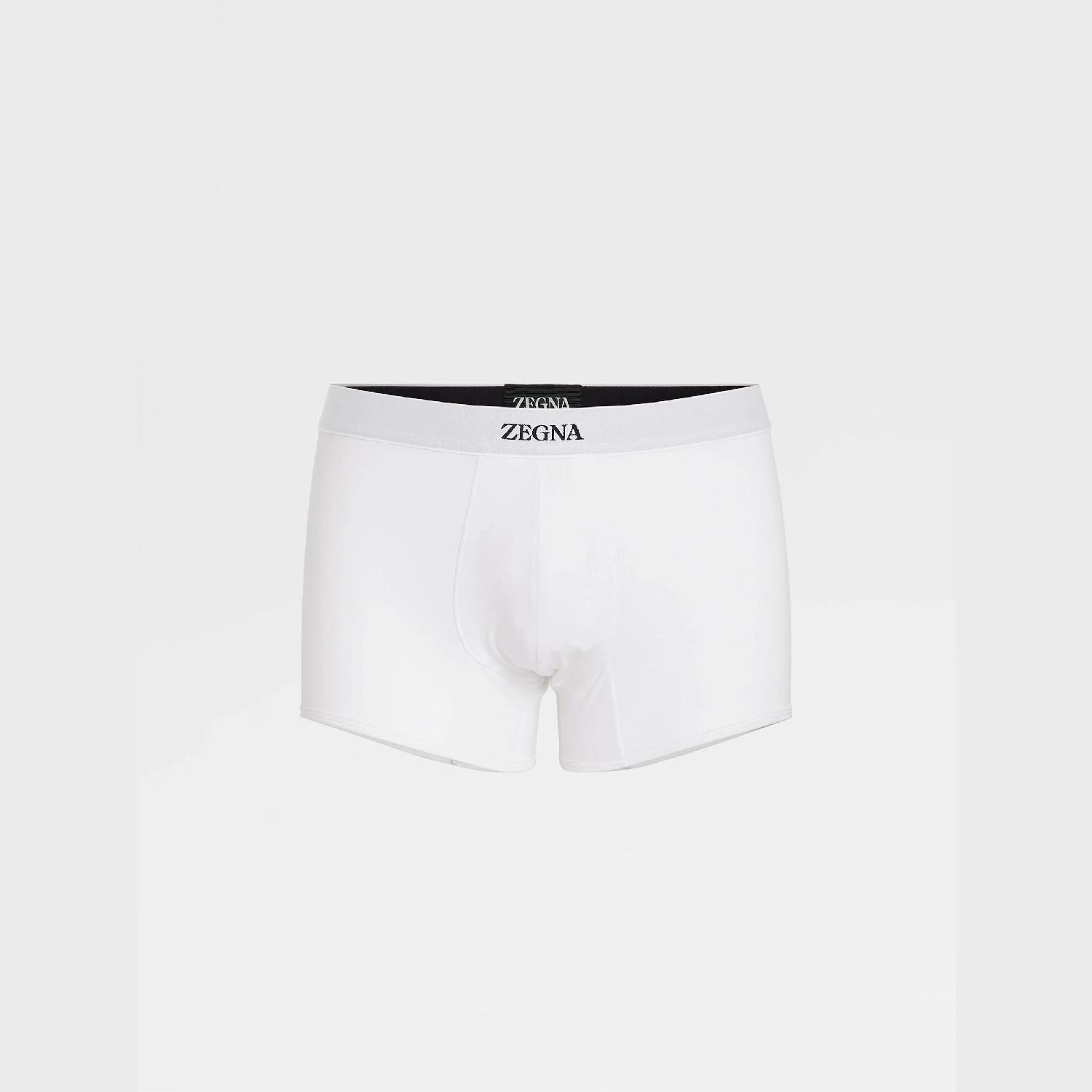 商品Zegna|【预售】 杰尼亚 24秋冬 男士 内裤 WHITE COTTON TRUNKS N2LC6-009-100,价格¥1019,第1张图片