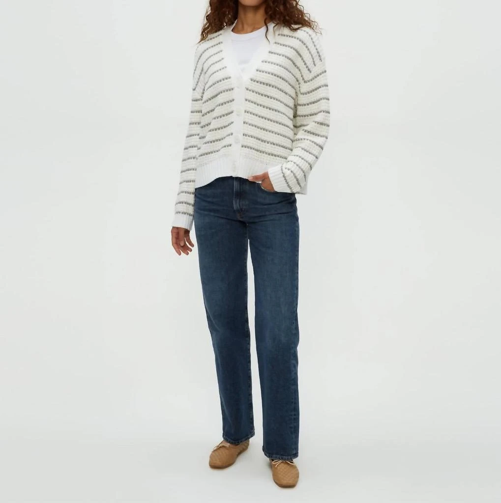 商品Michael Stars|Michael Stars - Dodi Striped V-neck Cardigan,价格¥1182,第1张图片