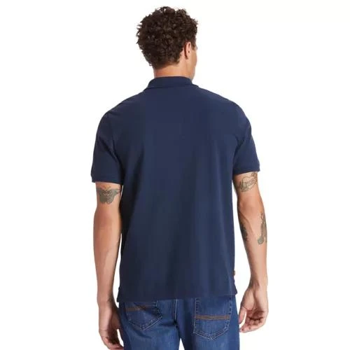 商品Timberland|Millers River Pique Polo Shirt for Men in Navy,价格¥509,第2张图片详细描述