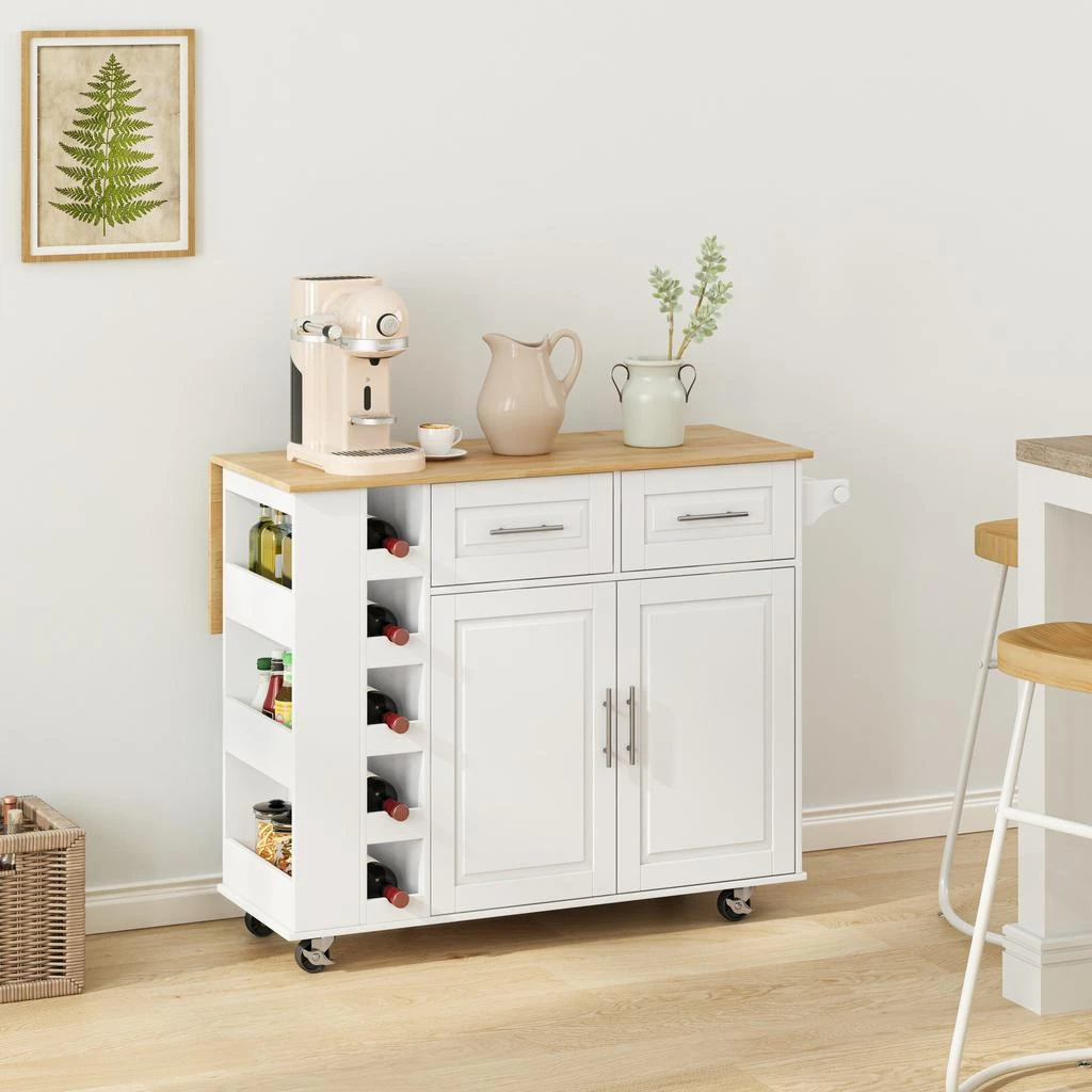 商品Simplie Fun|Multi Functional Kitchen Island Cart,价格¥4376,第2张图片详细描述