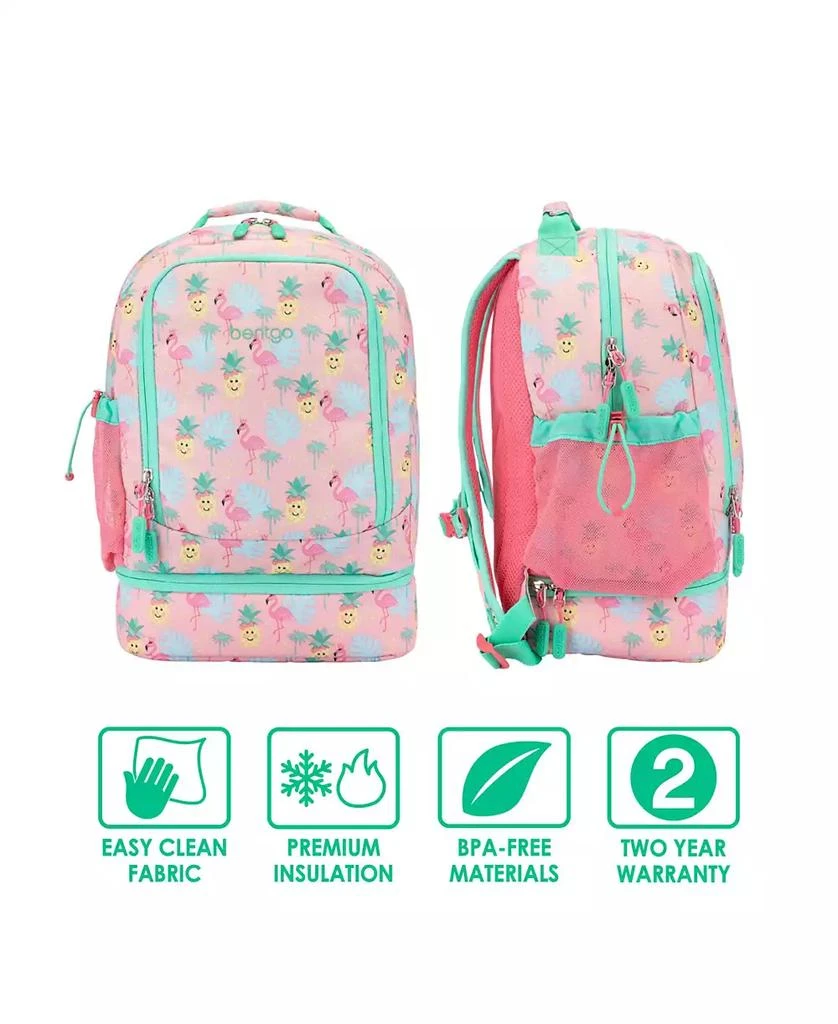 商品Bentgo|Kids Prints 2-In-1 Backpack and Insulated Lunch Bag - Tropical,价格¥266,第3张图片详细描述