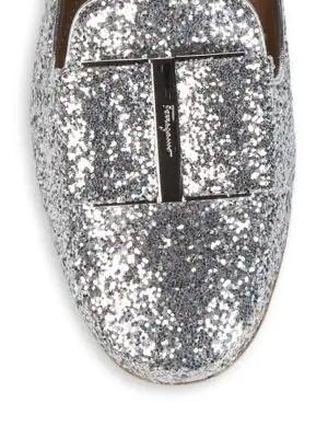 商品Salvatore Ferragamo|Glitter Loafers,价格¥2678,第7张图片详细描述