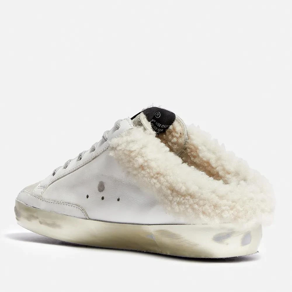 商品Golden Goose|Golden Goose Superstar Sabot Shearling-Trimmed Leather Slip-On Trainers,价格¥4769,第2张图片详细描述