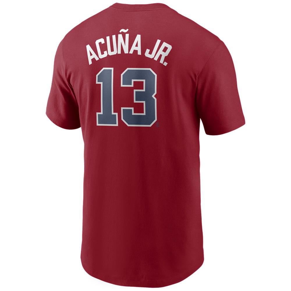 Men's Ronald Acuna Atlanta Braves Name and Number Player T-Shirt商品第1张图片规格展示