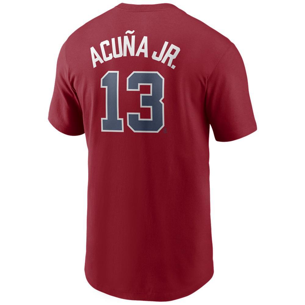 商品NIKE|Men's Ronald Acuna Atlanta Braves Name and Number Player T-Shirt,价格¥259,第1张图片
