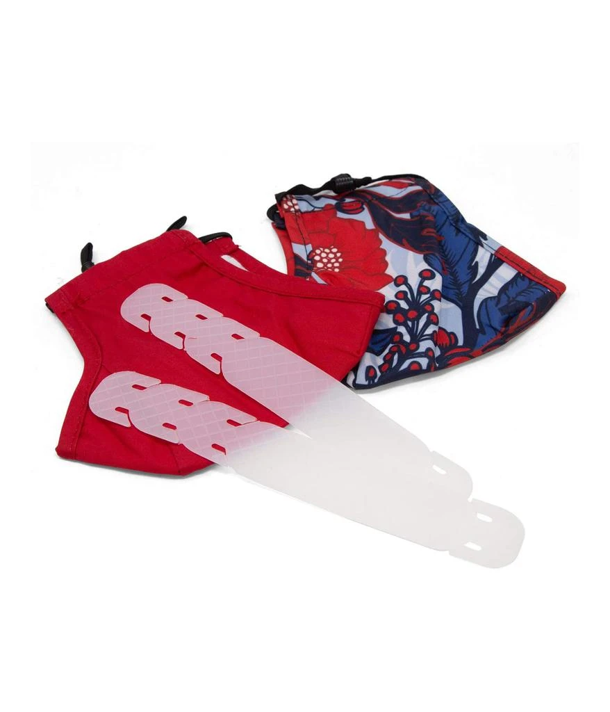 商品Nautica|Choose Safety 2 Face Mask Extenders and Wristlet Bag, RED & FLRL, One Size,价格¥120,第2张图片详细描述