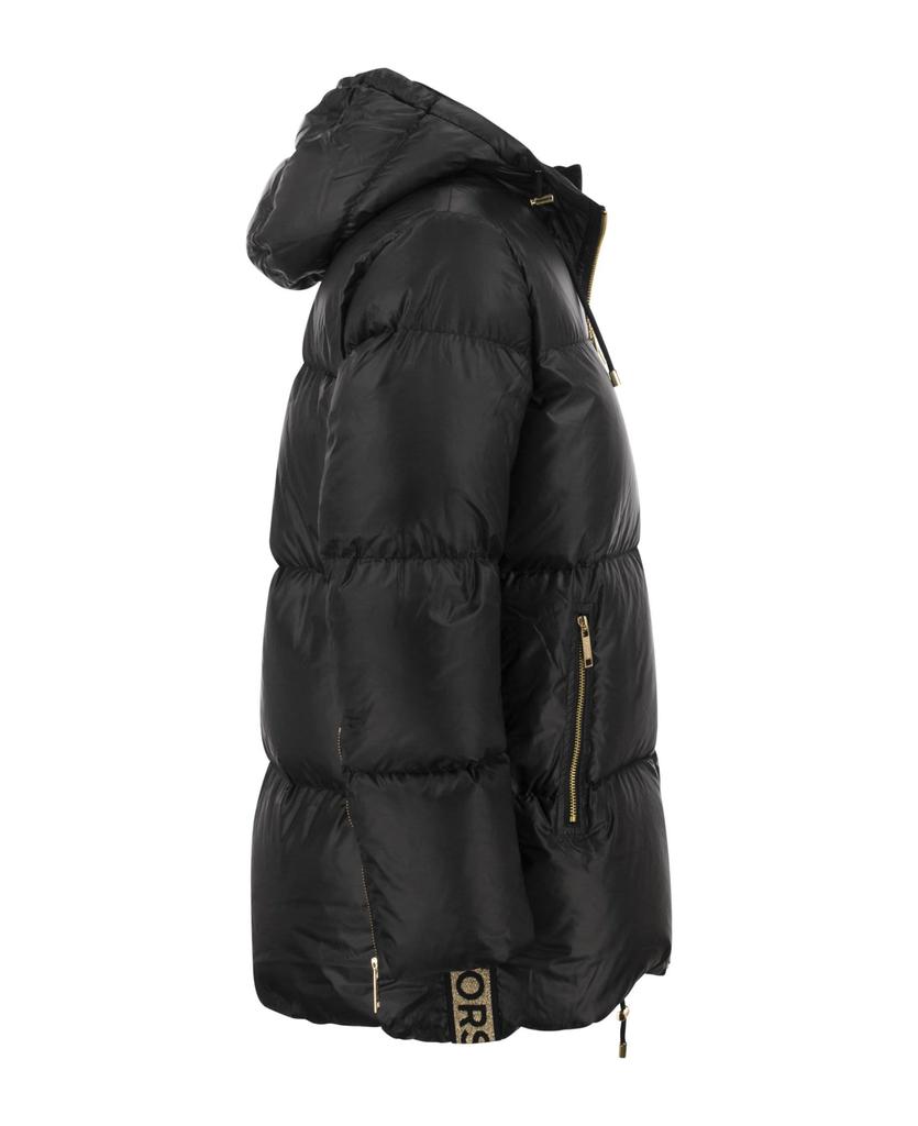 Hooded Down Jacket With Logo商品第3张图片规格展示