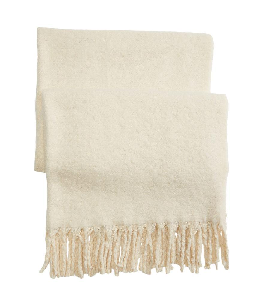 商品Madewell|Textured Solid with Contrasting Fringe Scarf,价格¥400,第4张图片详细描述