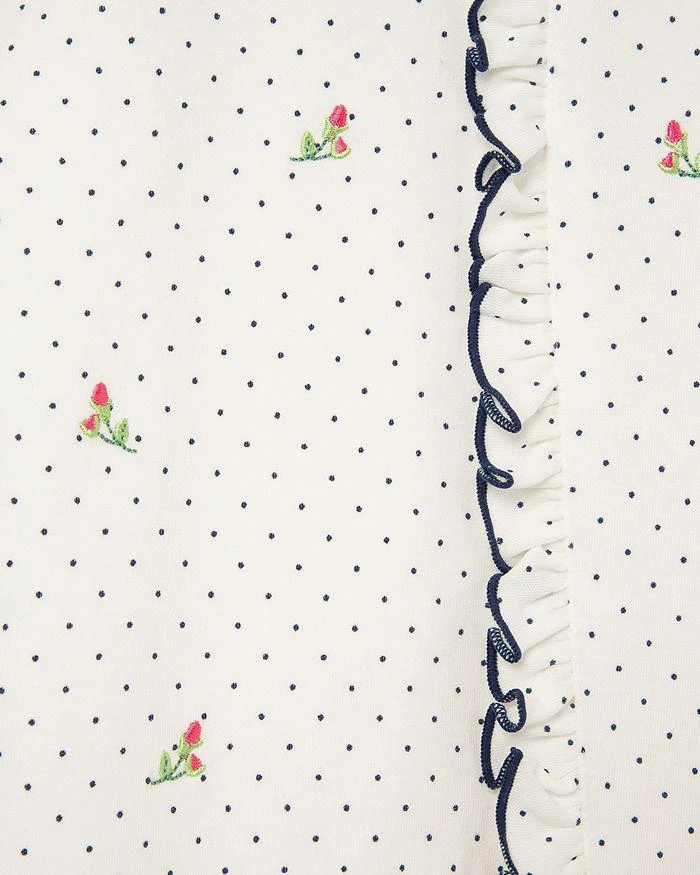 商品Little Me|Girls' Dotted Rosebud Footie & Headband Set - Baby,价格¥113,第4张图片详细描述