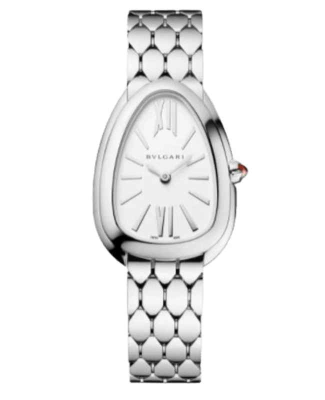 商品BVLGARI|Bulgari Serpenti White Dial Steel Women's Watch 103141,价格¥32466,第1张图片