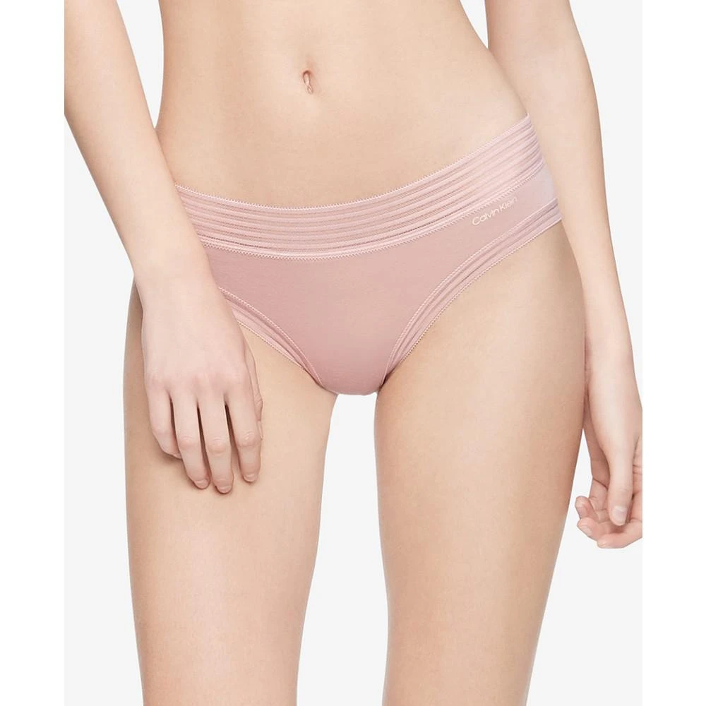 商品Calvin Klein|Striped-Waist Hipster Underwear QD3672,价格¥113,第1张图片