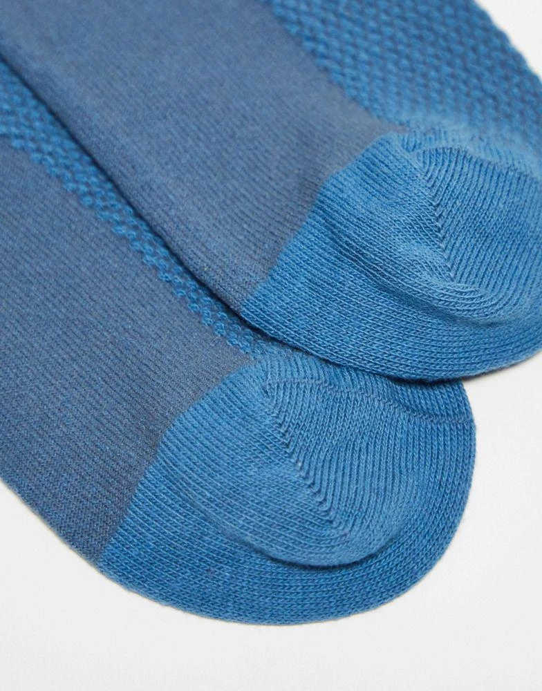 商品ASOS|ASOS DESIGN 2 pack ankle socks with waffle texture,价格¥66,第2张图片详细描述