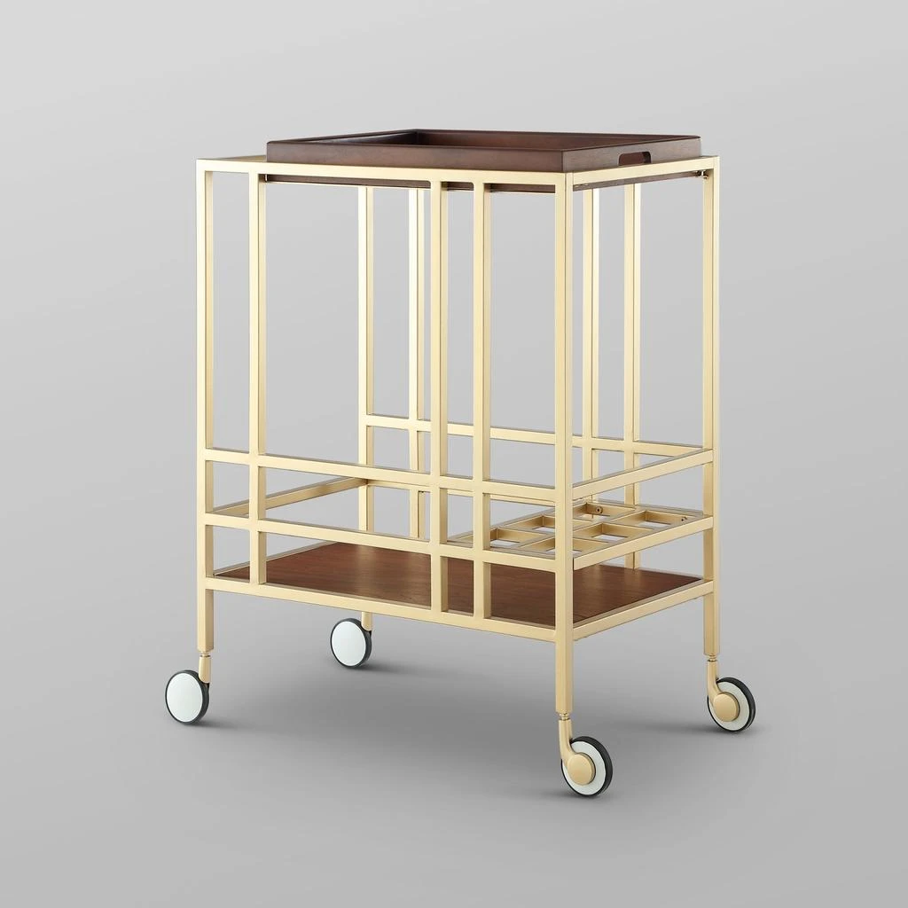 商品Inspired Home|Inspired Home Kelsey Bar Cart,价格¥1257,第5张图片详细描述