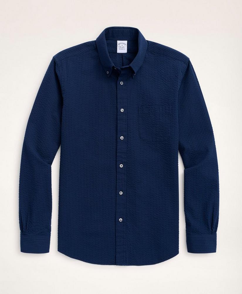 商品Brooks Brothers|Regent Regular-Fit Sport Shirt, Seersucker,价格¥368,第1张图片