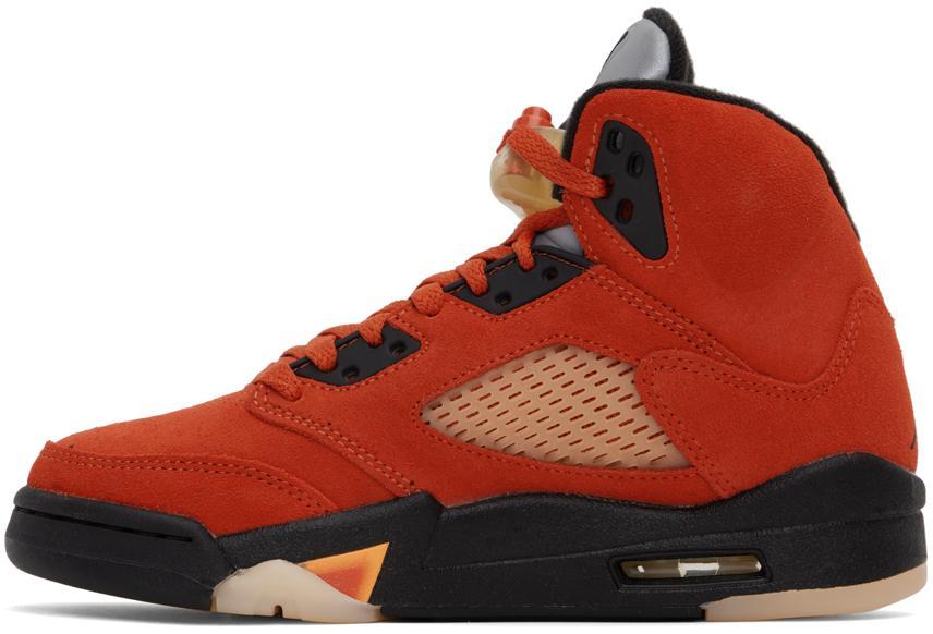 商品Jordan|Red Jordan 5 Retro Dunk on Mars Sneakers,价格¥2044,第5张图片详细描述