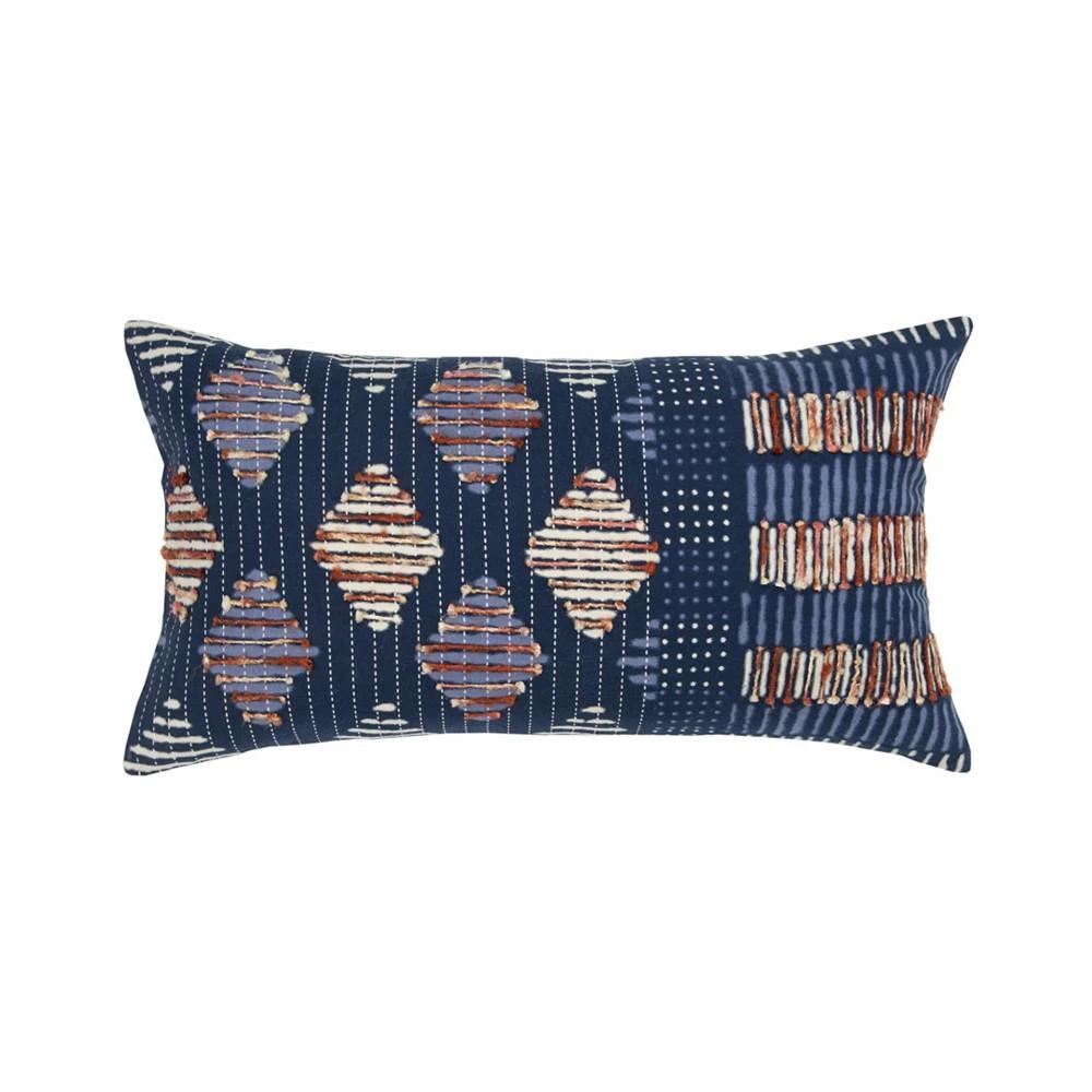 商品Rizzy Home|Geometric Polyester Filled Decorative Pillow, 14" x 26",价格¥521,第1张图片