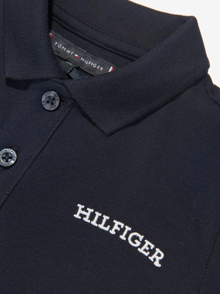 商品Tommy Hilfiger|Boys Hilfiger Arched Polo Shirt in Navy,价格¥316,第3张图片详细描述