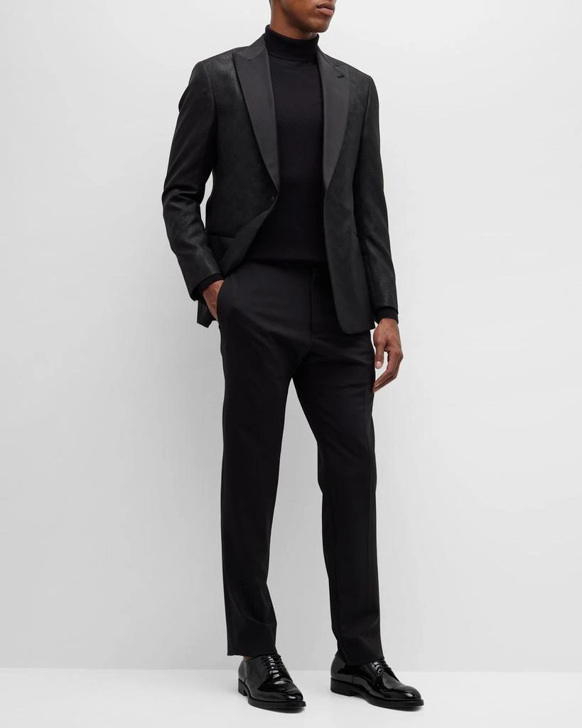 商品Giorgio Armani|Men's Wavy Jacquard Dinner Jacket,价格¥10066,第3张图片详细描述