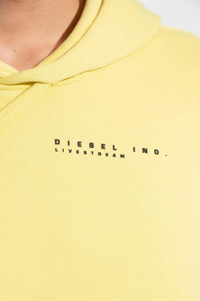 商品Diesel|Diesel Logo Printed Drawstring Hoodie,价格¥613,第5张图片详细描�述