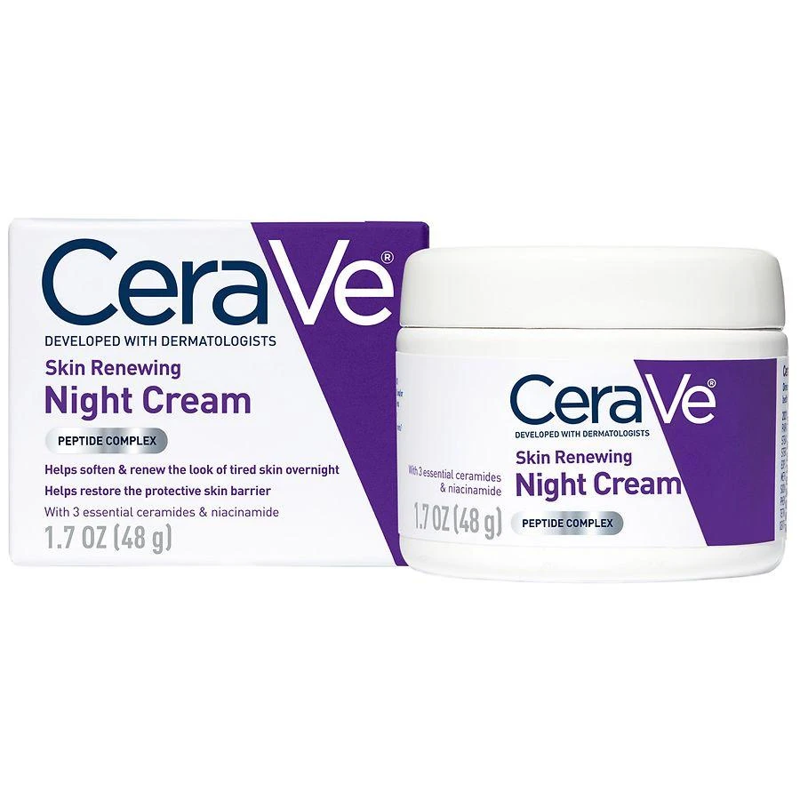 CeraVe Anti-Aging Skin Renewing Night Face Cream with Hyaluronic Acid 8