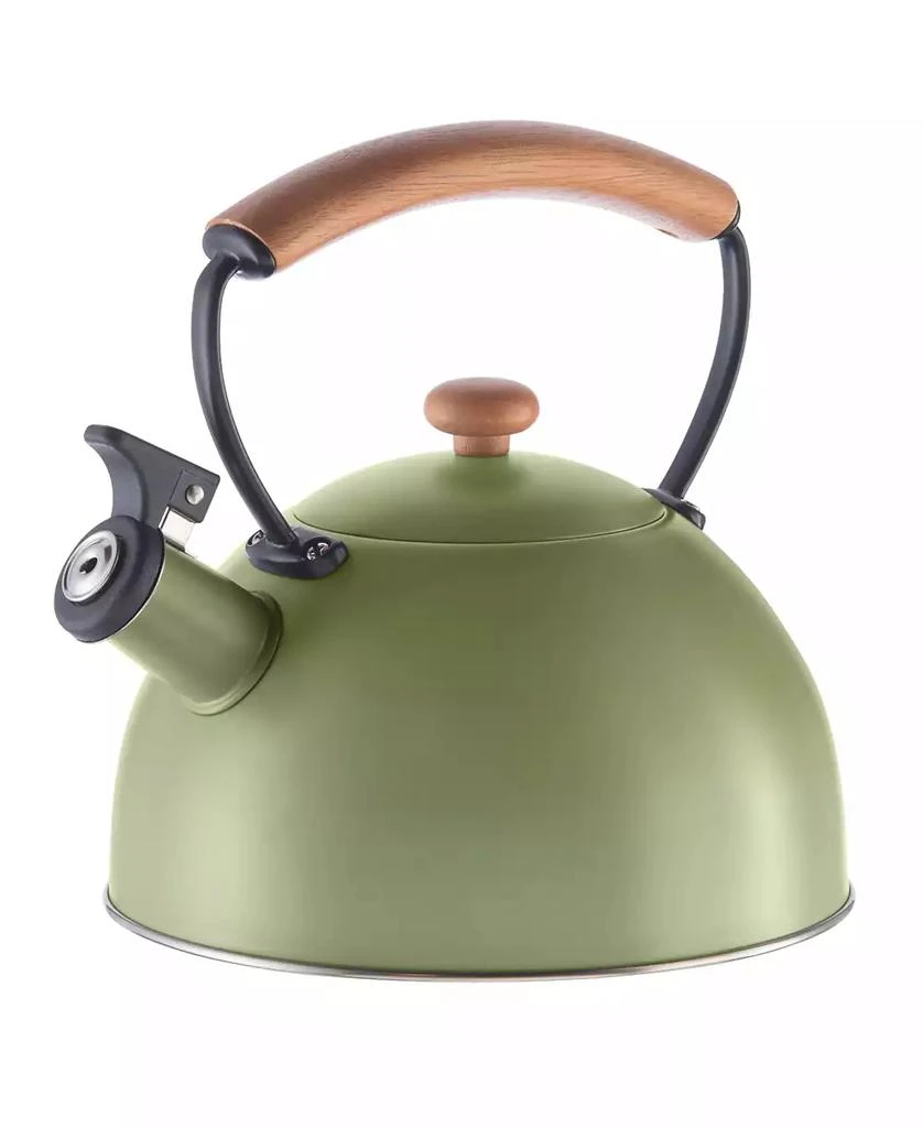 商品Oggi|2.5 Litre Whistling Tea Kettle with Wood Handle,价格¥456,第1张图片