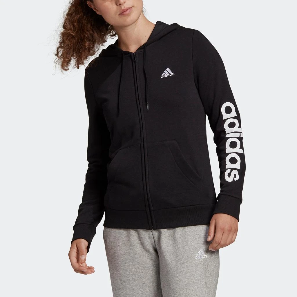 Women's adidas Essentials Logo Full-Zip Hoodie 商品