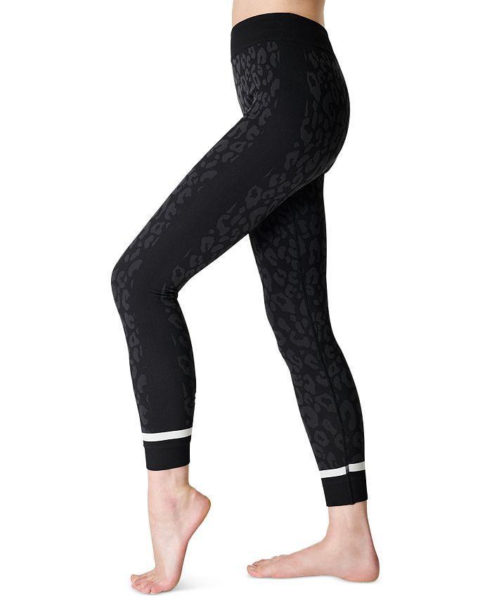 商品SWEATY BETTY|Leopard Jacquard Base Layer Leggings,价格¥849,第3张图片详细描述