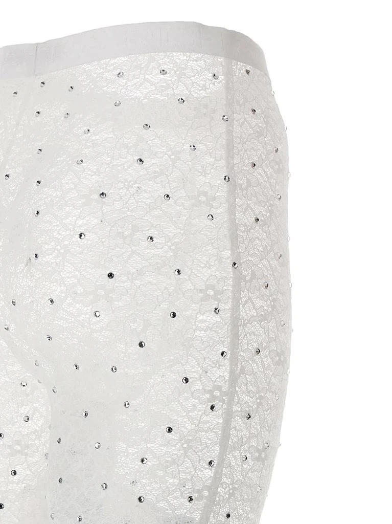 商品Alessandra Rich|Alessandra Rich Rhinestone Lace Leggings,价格¥3301,第4张图片详细描述