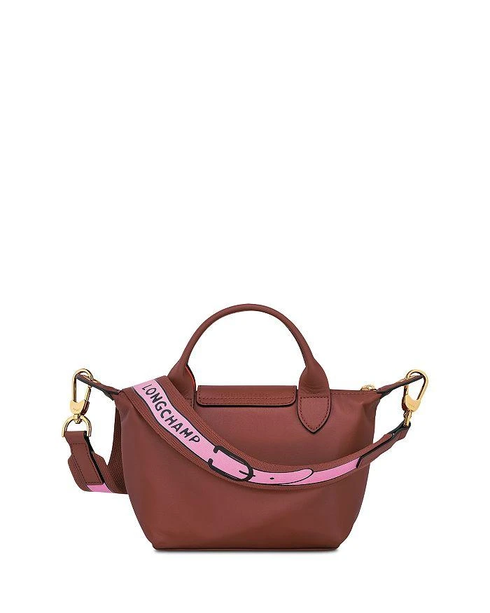 商品Longchamp|Le Pliage Jockey Extra Small Leather Crossbody,价格¥1910,第5张图片详细描述