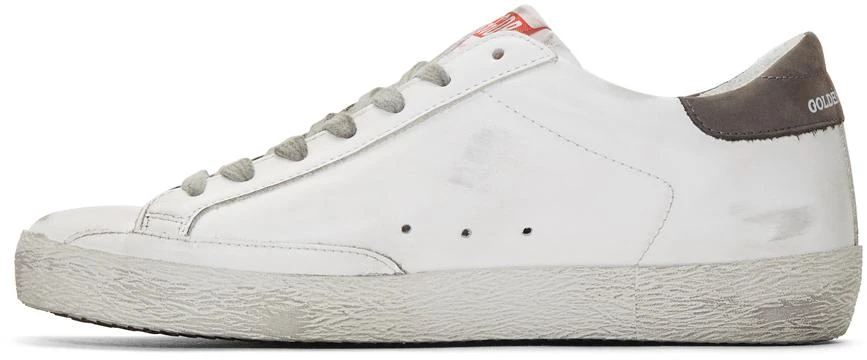 商品Golden Goose|White & Grey Superstar Sneakers,价格¥3609,第3张图片详细描述