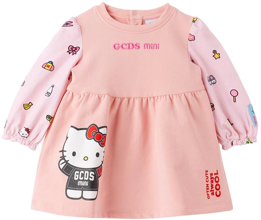 商品GCDS|Baby Pink Hello Kitty Edition Dress,价格¥504,第1张图片