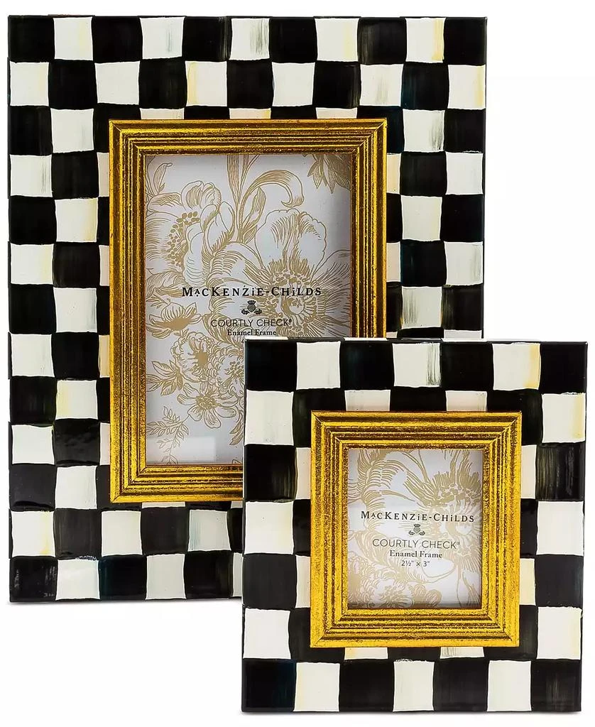 商品MacKenzie-Childs|Courtly Check 2.5" x 3" Picture Frame,价格¥588,第2张图片详细描述