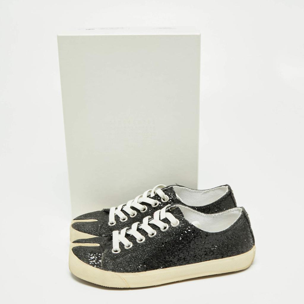 Maison Martin Margiela Black Glitter Tabi Low Top Sneakers Size 37商品第9张图片规格展示