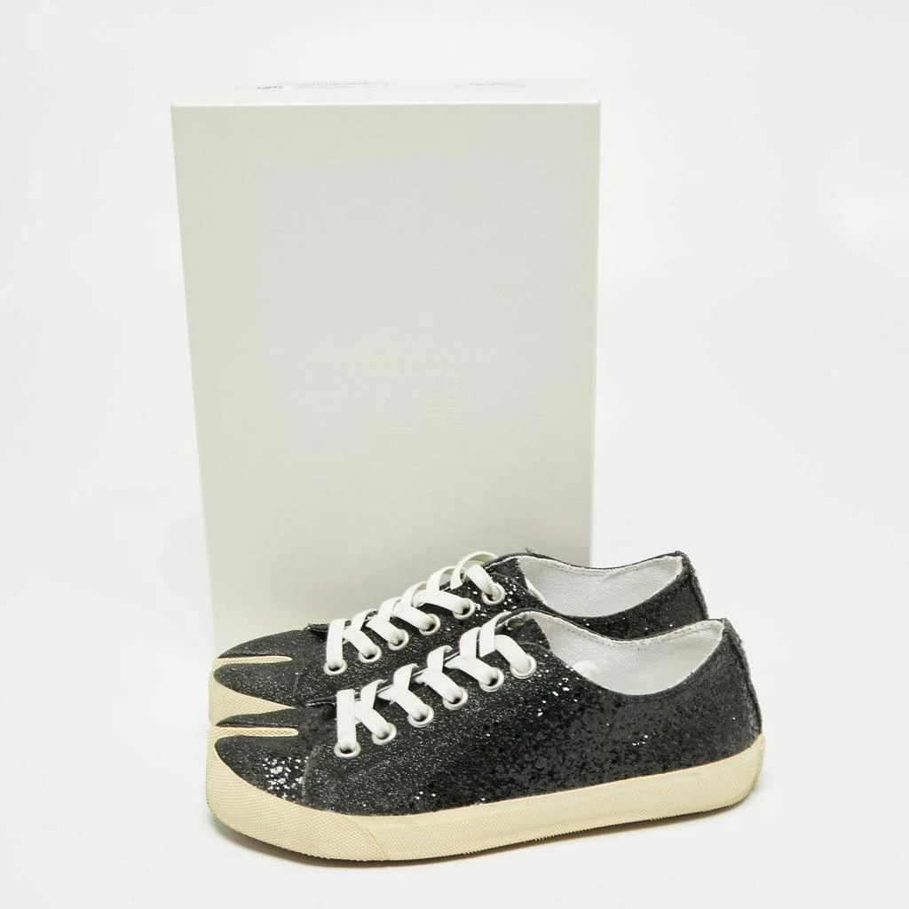 Maison Martin Margiela Black Glitter Tabi Low Top Sneakers Size 37 商品