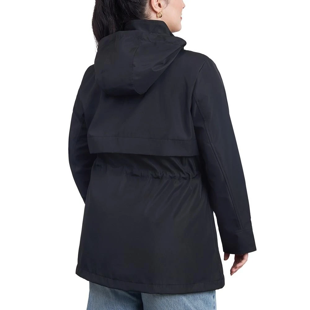商品Michael Kors|Women's Plus Size Hooded Water-Resistant Anorak Coat,价格¥1488,第2张图片详细描述