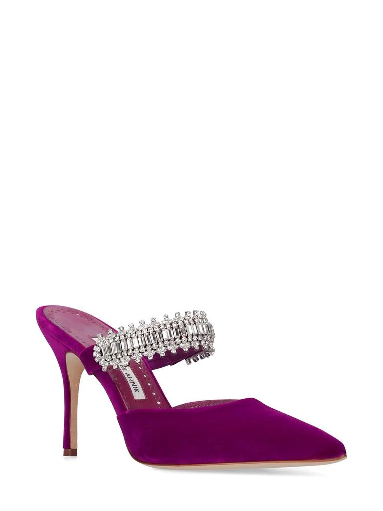 商品Manolo Blahnik|90mm Lutara Velvet Pumps,价格¥9747,第2张图片详细描述