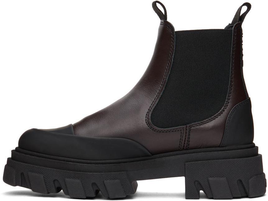 商品Ganni|Brown Leather Chelsea Boots,价格¥2840,第5张图片详细描述