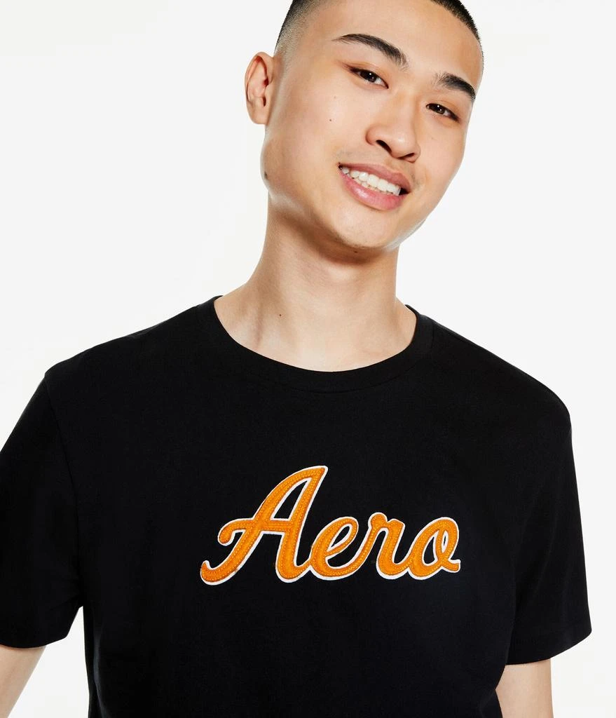 商品Aeropostale|Aeropostale Men's Script Logo Appliquac Graphic Tee,价格¥56,第3张图片详细描述