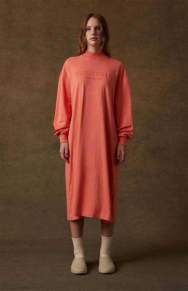 Women's Coral Long Sleeve T-Shirt商品第2张图片规格展示