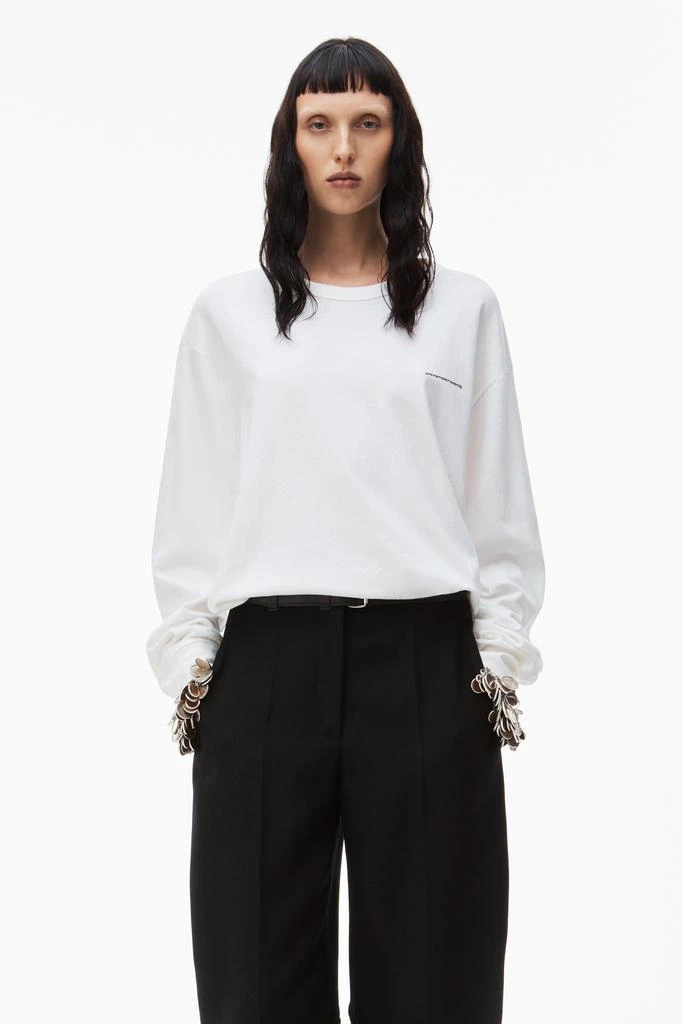 商品Alexander Wang|Long-sleeve Tee In High Twist Jersey,价格¥1288,第2张图片详细描述