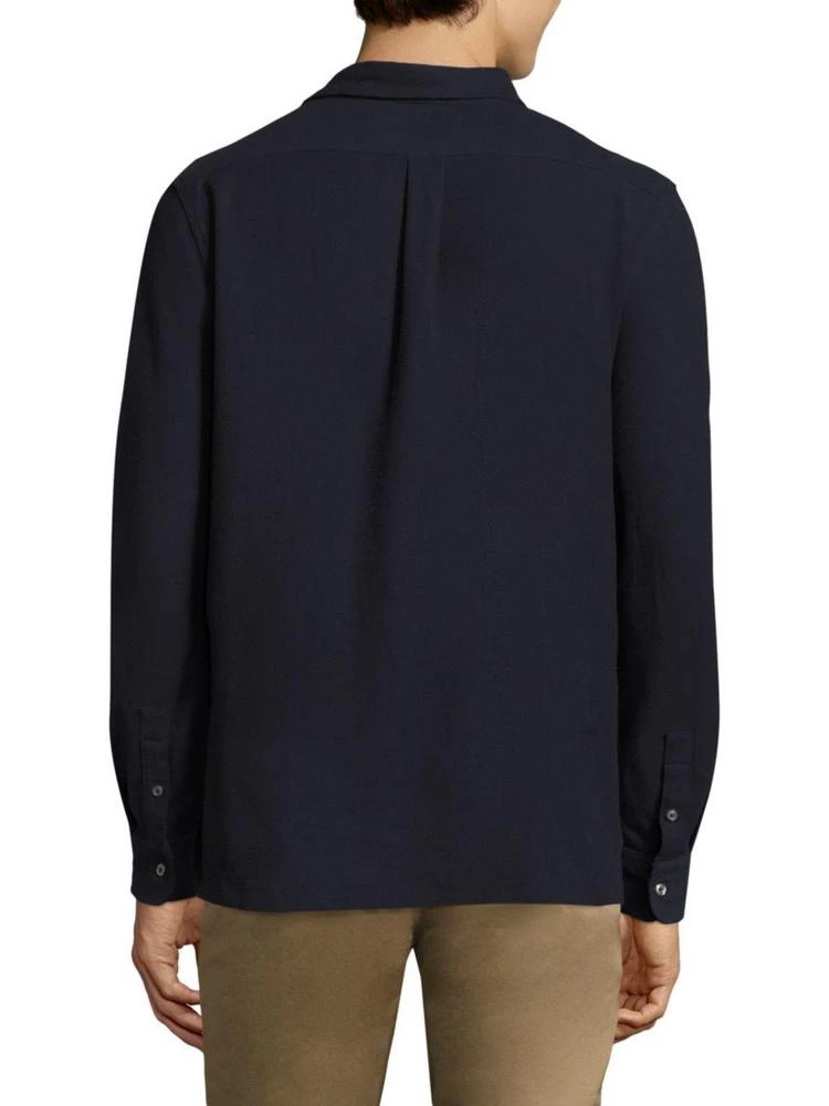 商品Ralph Lauren|Double Pique Long Sleeve Cotton Tee,价格¥351,第2张图片详细描述