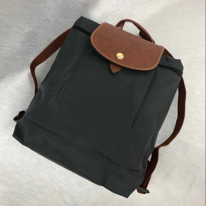 LONGCHAMP 珑骧 女款尼龙双肩包/折叠包女士包包 石墨色 L1699089300 商品